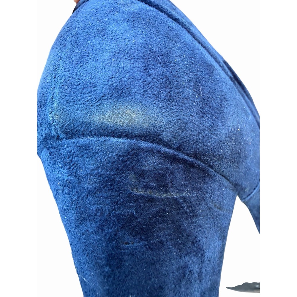 Aerosoles Heelrest Starring Role Shoes Booties Suede Leather Blue Women Size 10M - Picture 15 of 16